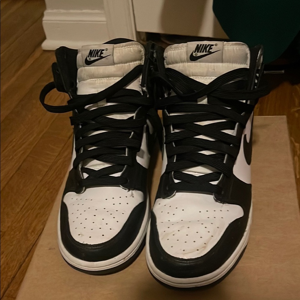 Nike Black and White High-Top Sneakers